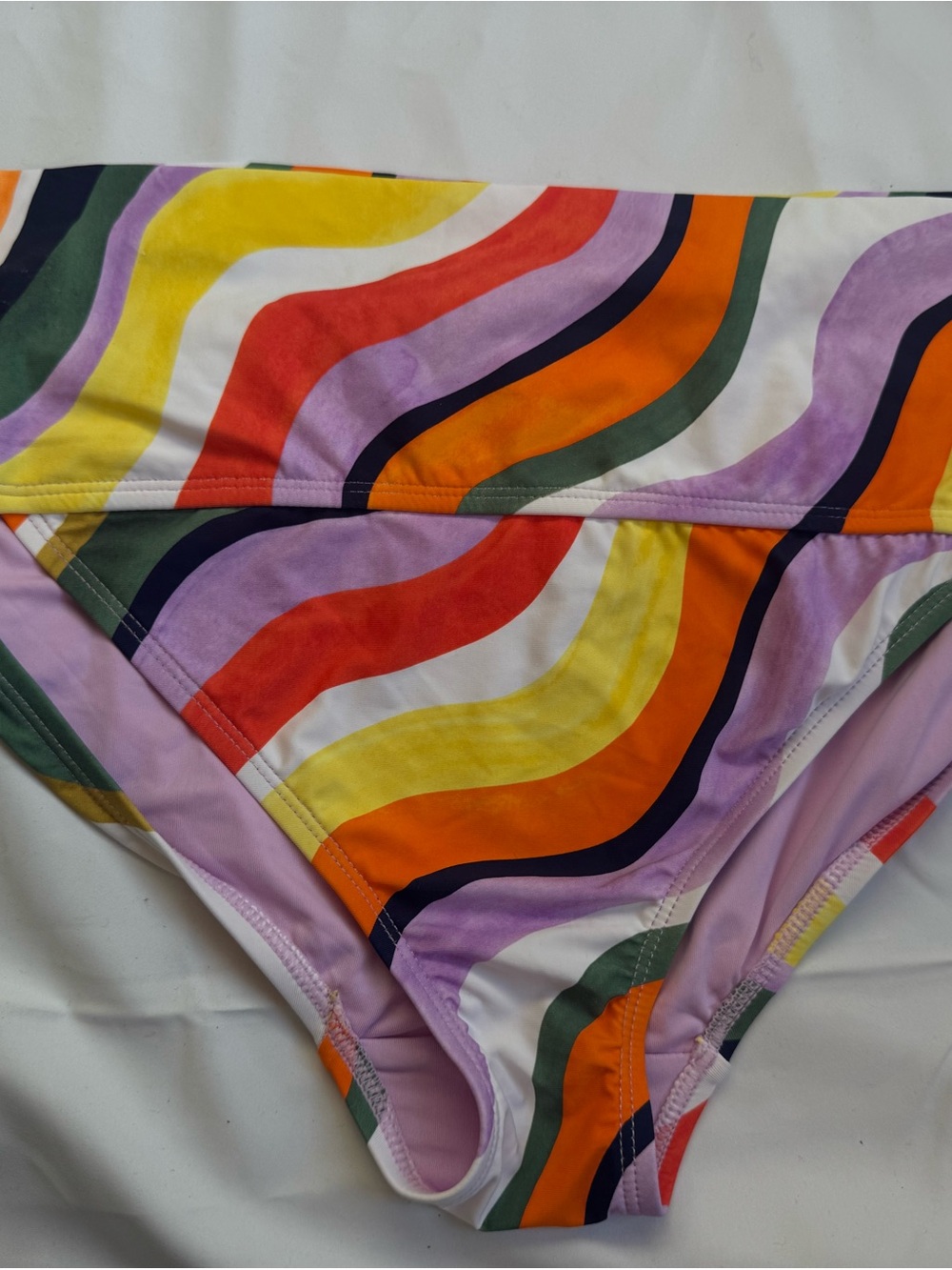 Anne Cole Pink Multicolor Stripe Swim Bottom